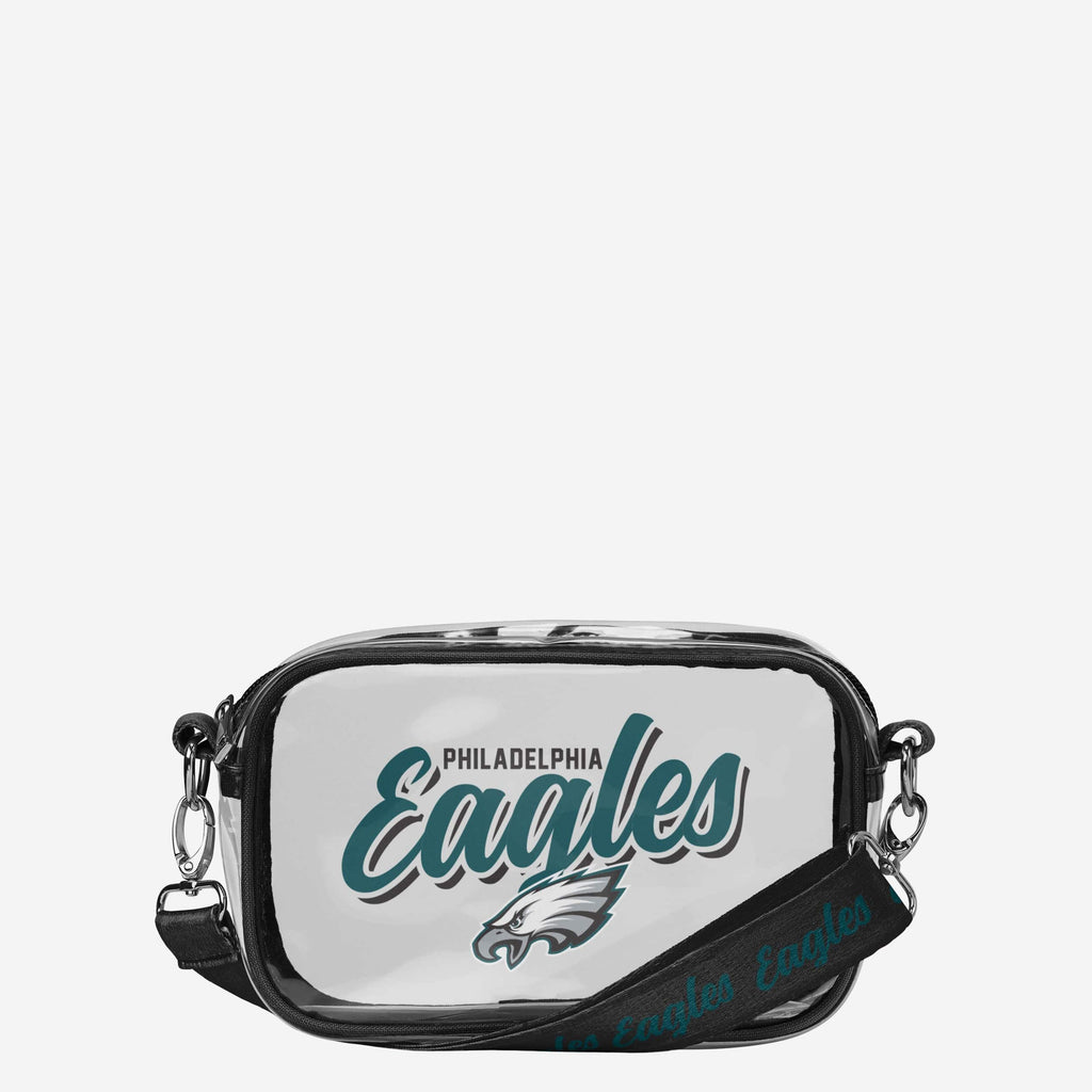 Philadelphia Eagles Monty Script Clear Crossbody Bag FOCO - FOCO.com