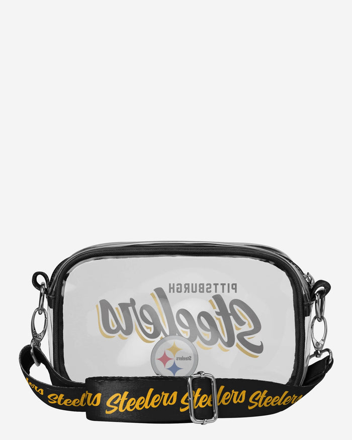 Pittsburgh Steelers Monty Script Clear Crossbody Bag FOCO - FOCO.com