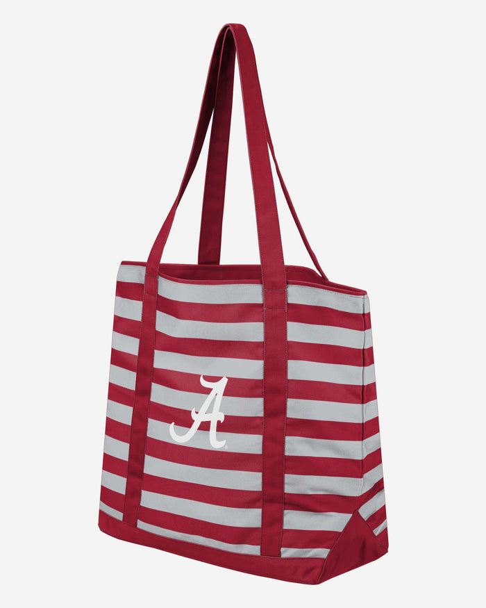 Alabama Crimson Tide Team Stripe Canvas Tote Bag FOCO - FOCO.com