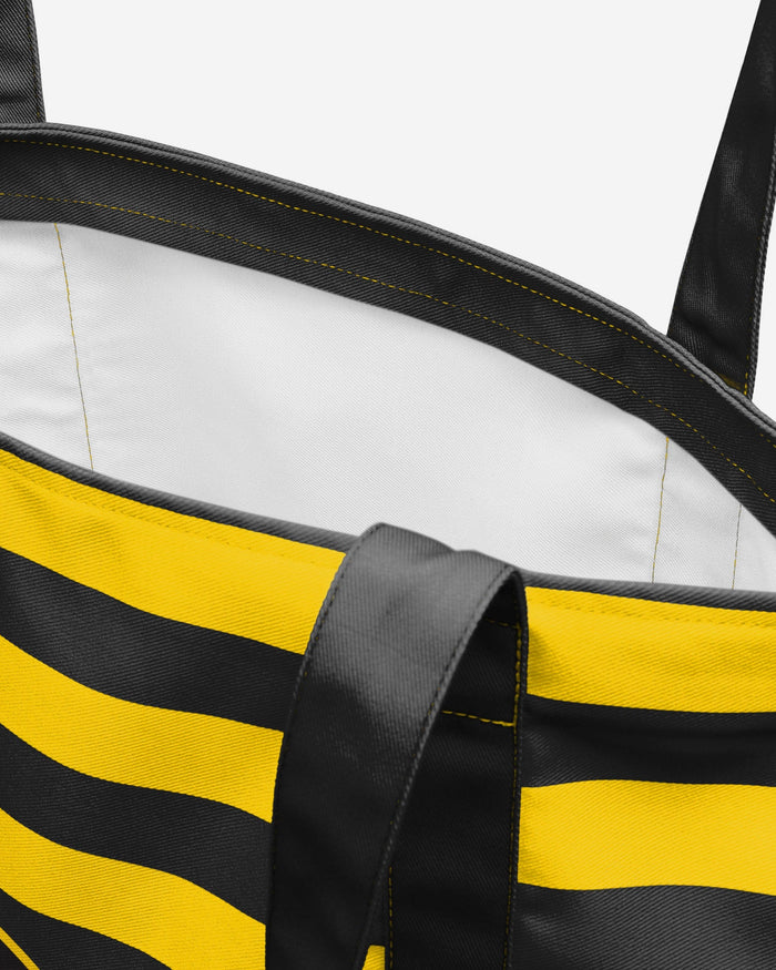 Iowa Hawkeyes Team Stripe Canvas Tote Bag FOCO - FOCO.com