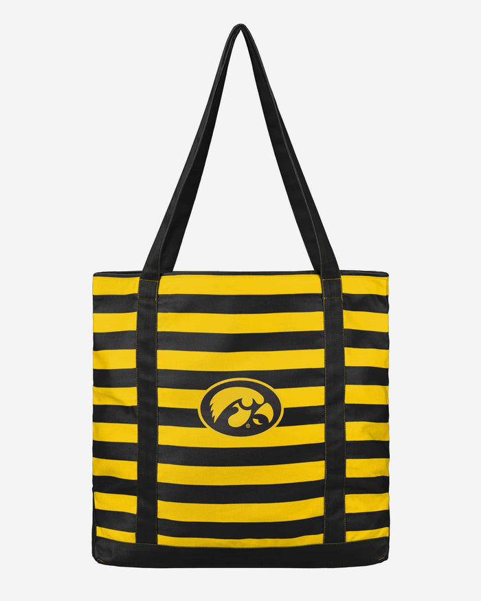 Iowa Hawkeyes Team Stripe Canvas Tote Bag FOCO - FOCO.com