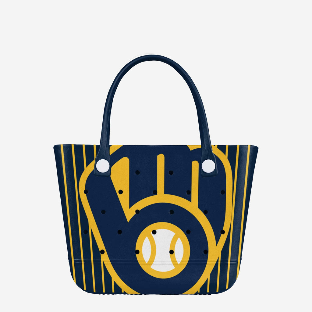 Milwaukee Brewers Pinstripe Tailgate Tote Bag FOCO - FOCO.com