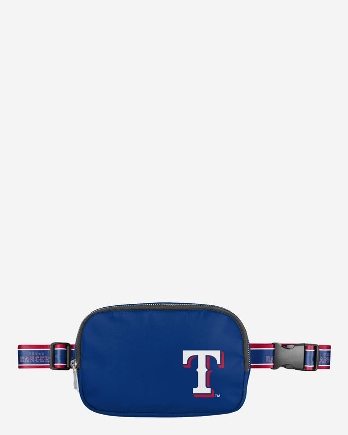 Texas Rangers Team Wordmark Crossbody Belt Bag FOCO - FOCO.com