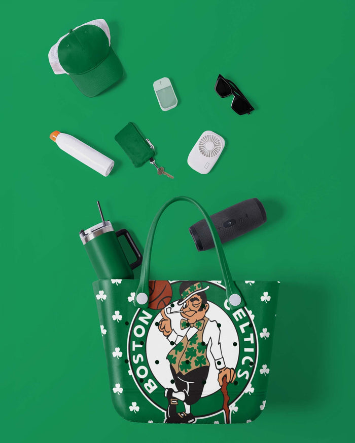 Boston Celtics Big Logo Mini Print Tailgate Tote Bag FOCO - FOCO.com