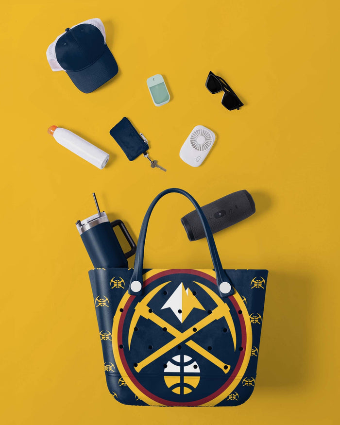 Denver Nuggets Big Logo Mini Print Tailgate Tote Bag FOCO - FOCO.com