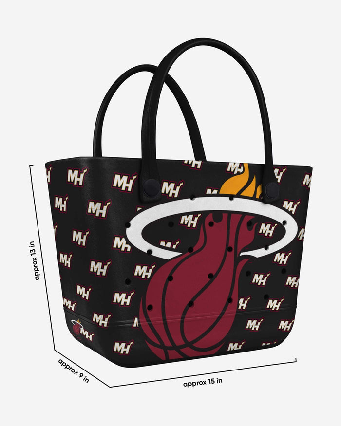 Miami Heat Big Logo Mini Print Tailgate Tote Bag FOCO - FOCO.com