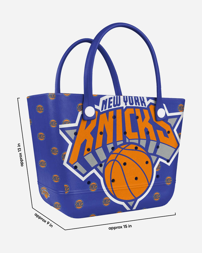 New York Knicks Big Logo Mini Print Tailgate Tote Bag FOCO - FOCO.com