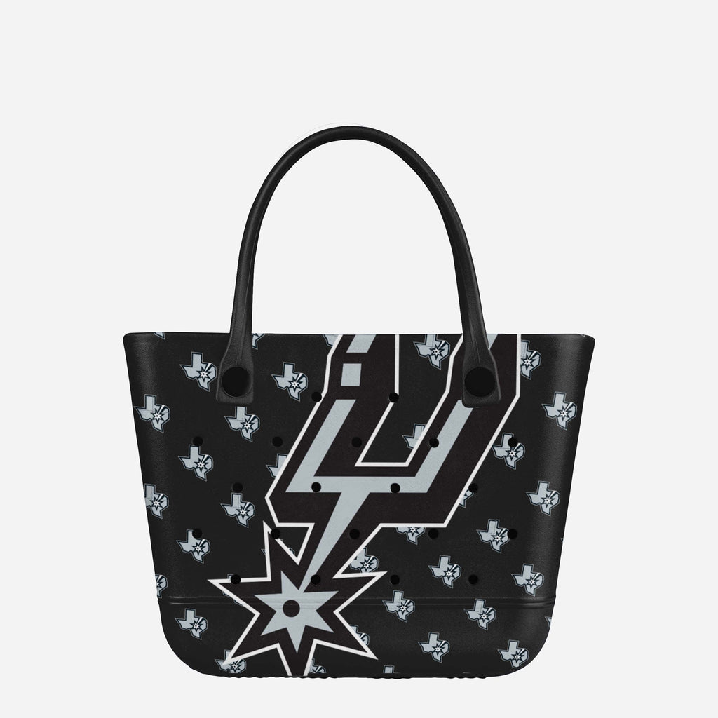 San Antonio Spurs Big Logo Mini Print Tailgate Tote Bag FOCO - FOCO.com