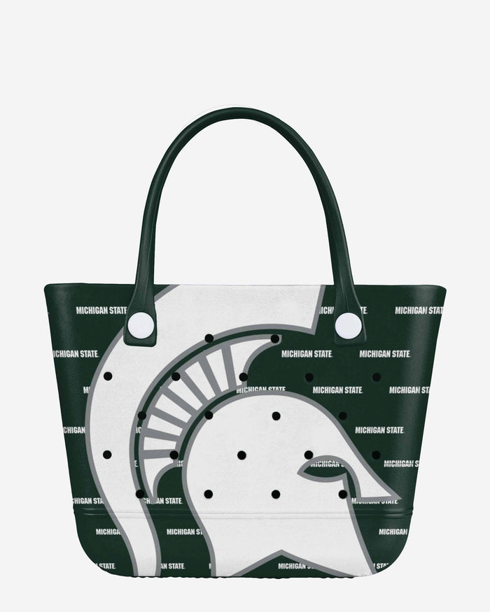 Michigan State Spartans Big Logo Mini Print Tailgate Tote Bag FOCO - FOCO.com