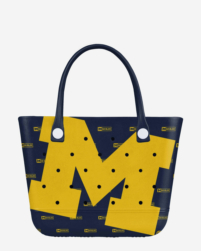 Michigan Wolverines Big Logo Mini Print Tailgate Tote Bag FOCO - FOCO.com