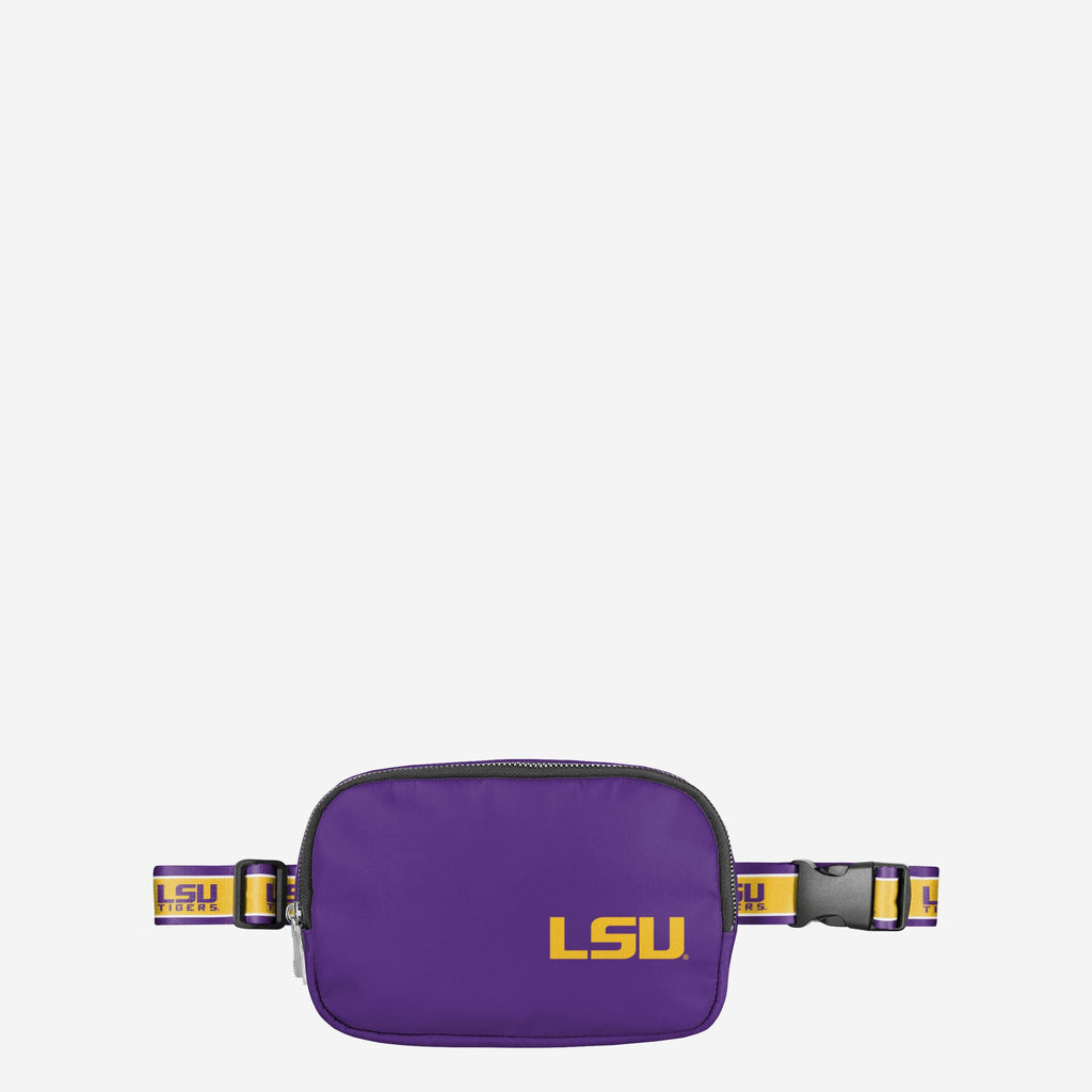 LSU Tigers Team Wordmark Crossbody Belt Bag FOCO - FOCO.com