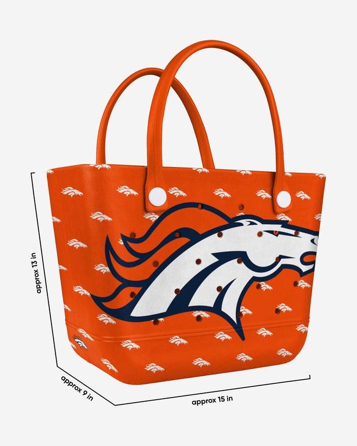 Denver Broncos Big Logo Mini Print Tailgate Tote Bag FOCO - FOCO.com