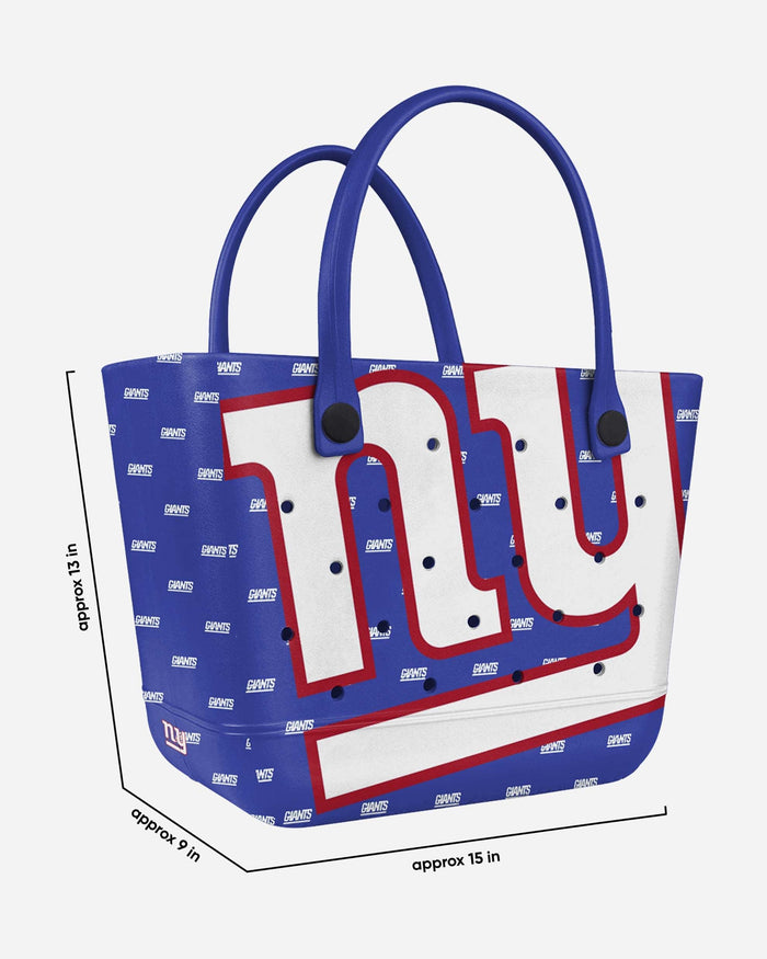 New York Giants Big Logo Mini Print Tailgate Tote Bag FOCO - FOCO.com