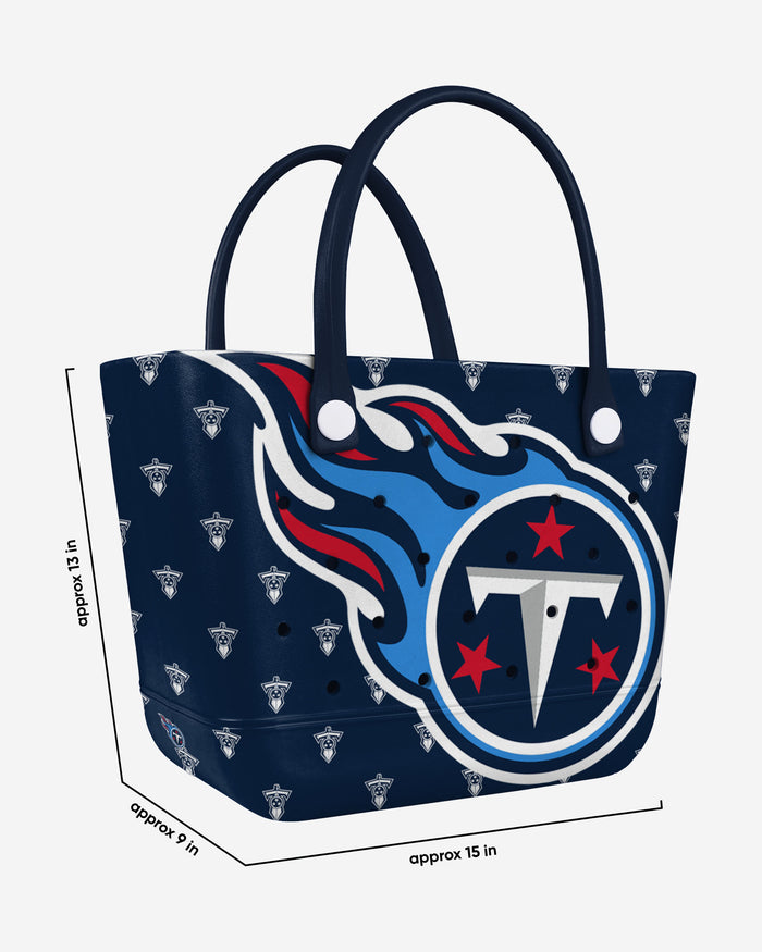 Tennessee Titans Big Logo Mini Print Tailgate Tote Bag FOCO - FOCO.com