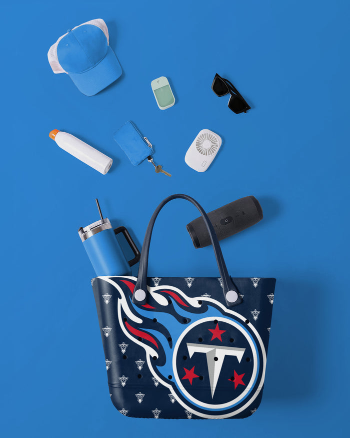 Tennessee Titans Big Logo Mini Print Tailgate Tote Bag FOCO - FOCO.com