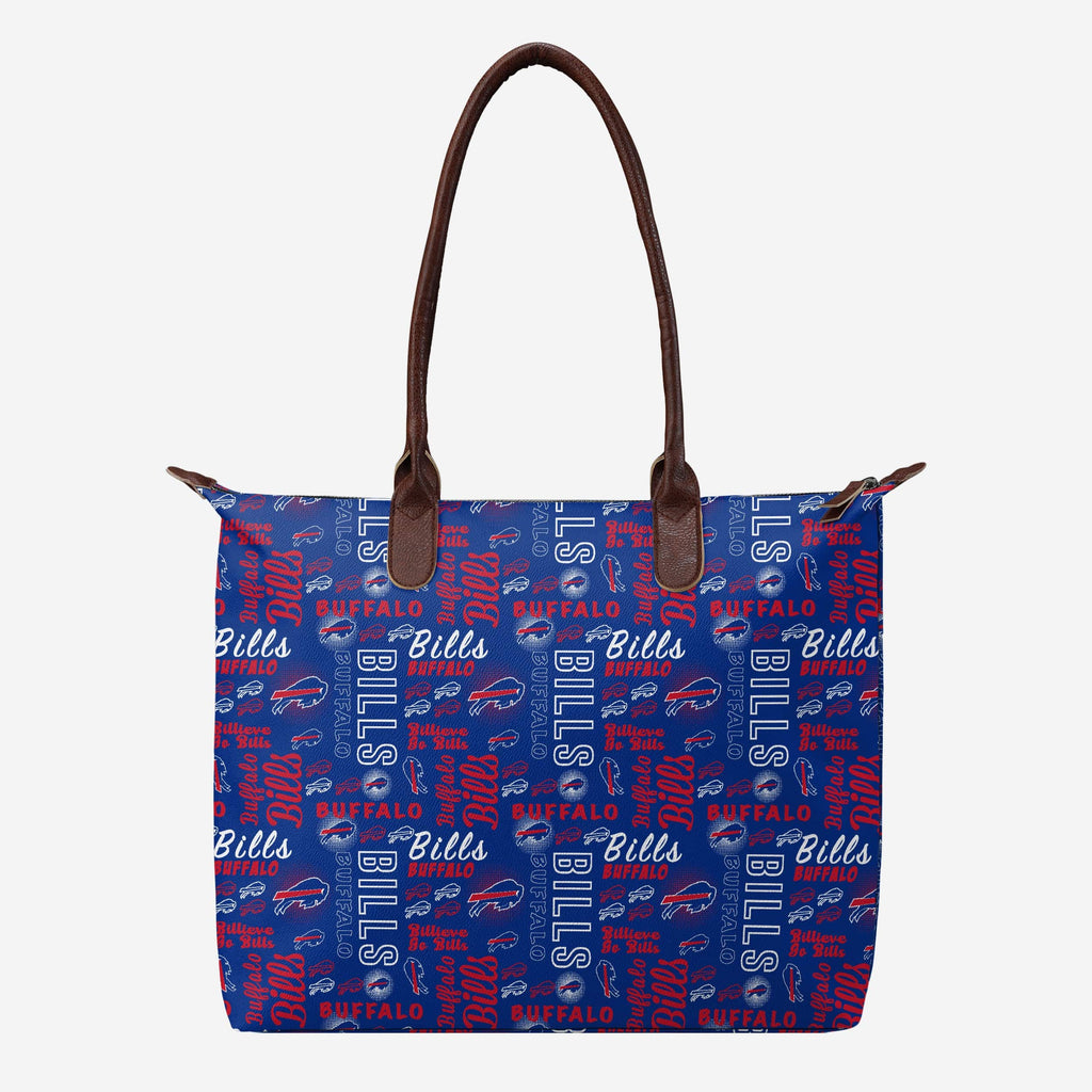 Buffalo Bills Spirited Style Printed Collection Tote Bag FOCO - FOCO.com