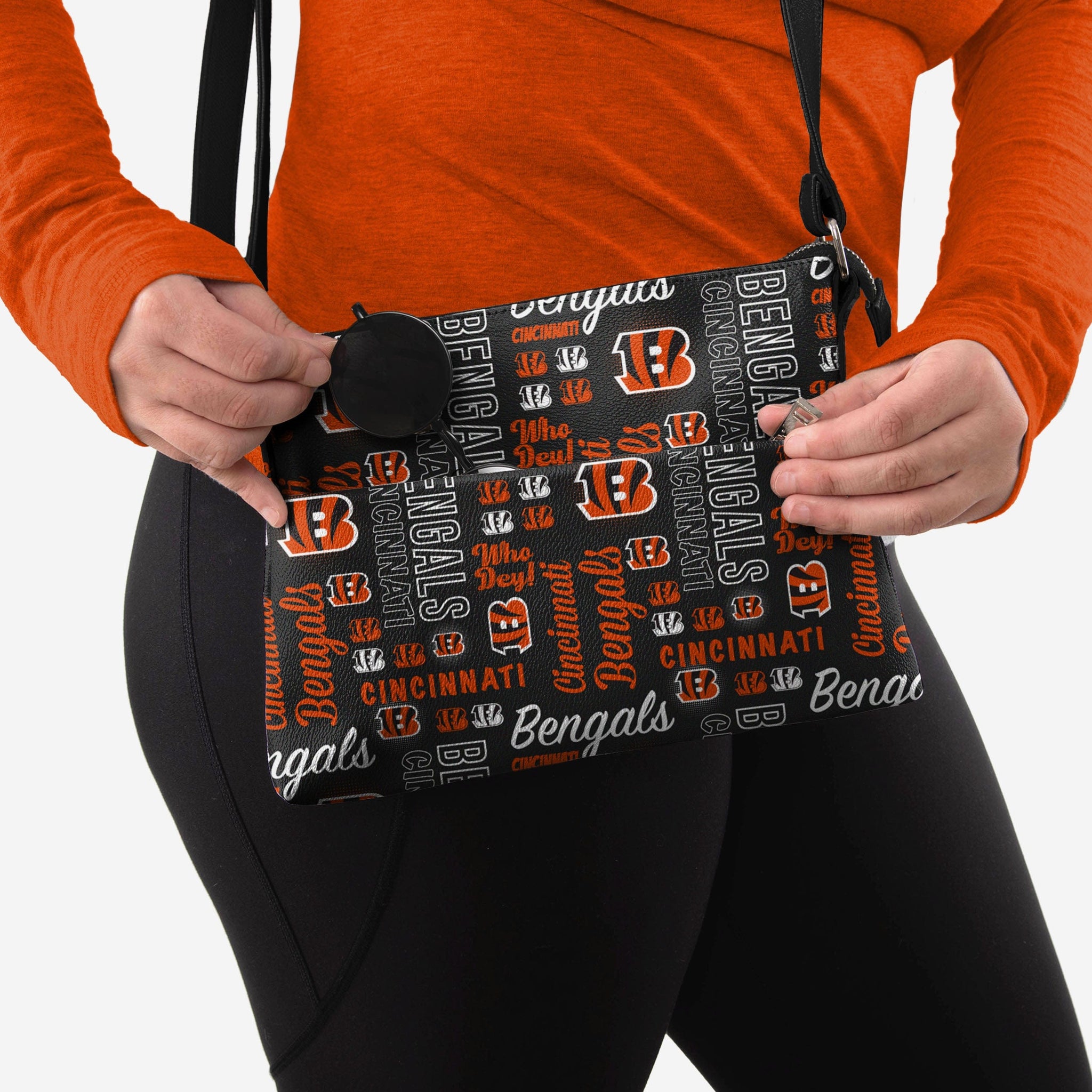 Cincinnati Bengals Spirited Style Printed Collection Purse