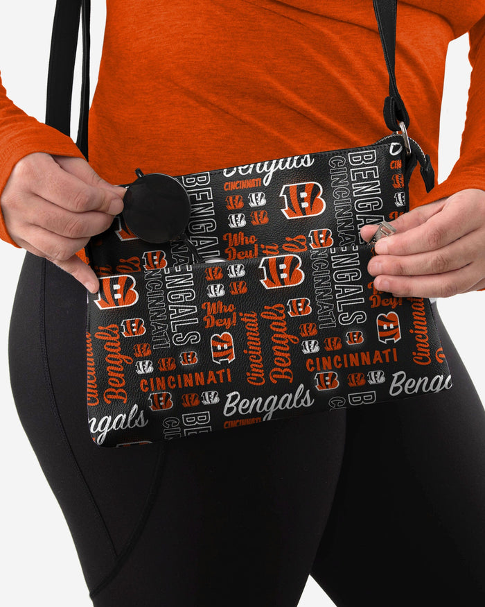 Cincinnati Bengals Spirited Style Printed Collection Foldover Tote Bag FOCO - FOCO.com