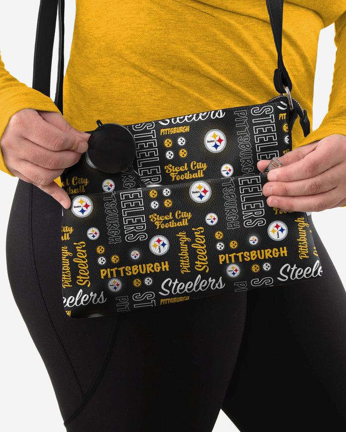 Pittsburgh Steelers Spirited Style Printed Collection Tote Bag FOCO