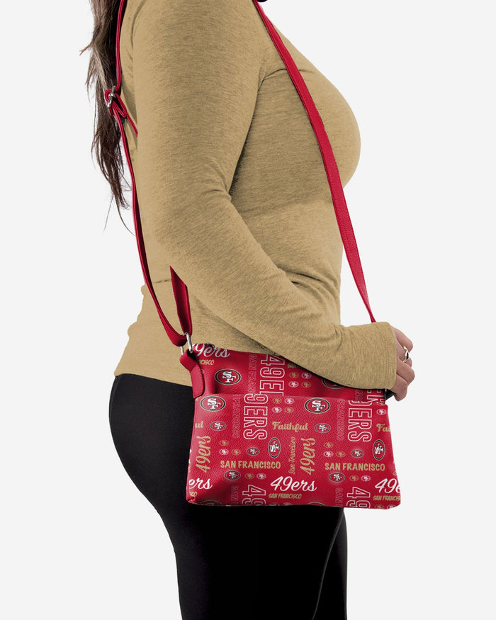 San Francisco 49ers Spirited Style Printed Collection Foldover Tote Bag FOCO - FOCO.com