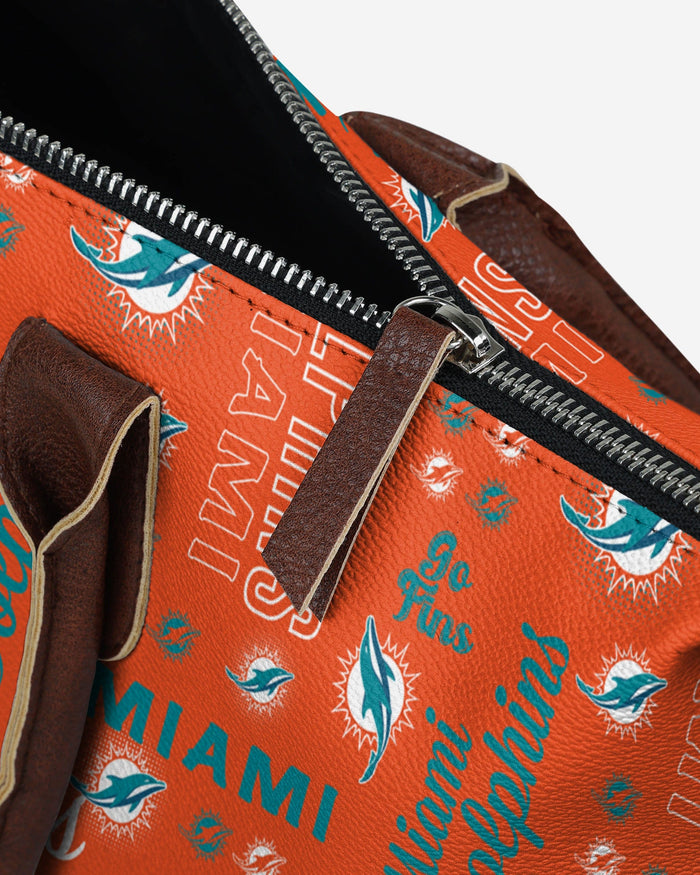 Miami Dolphins Spirited Style Printed Collection Tote Bag FOCO - FOCO.com