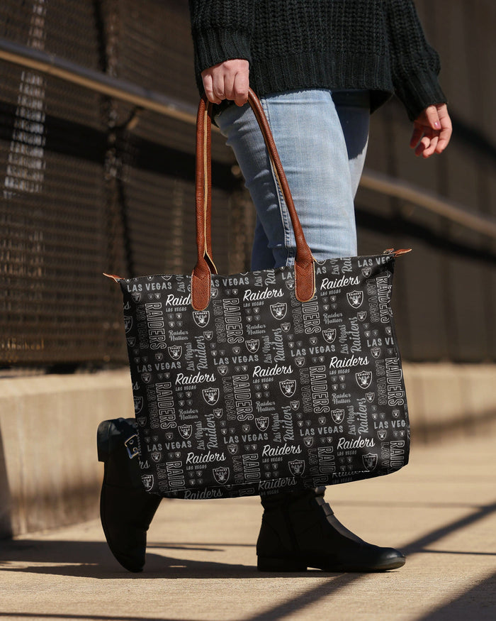 Las Vegas Raiders Spirited Style Printed Collection Tote Bag FOCO - FOCO.com