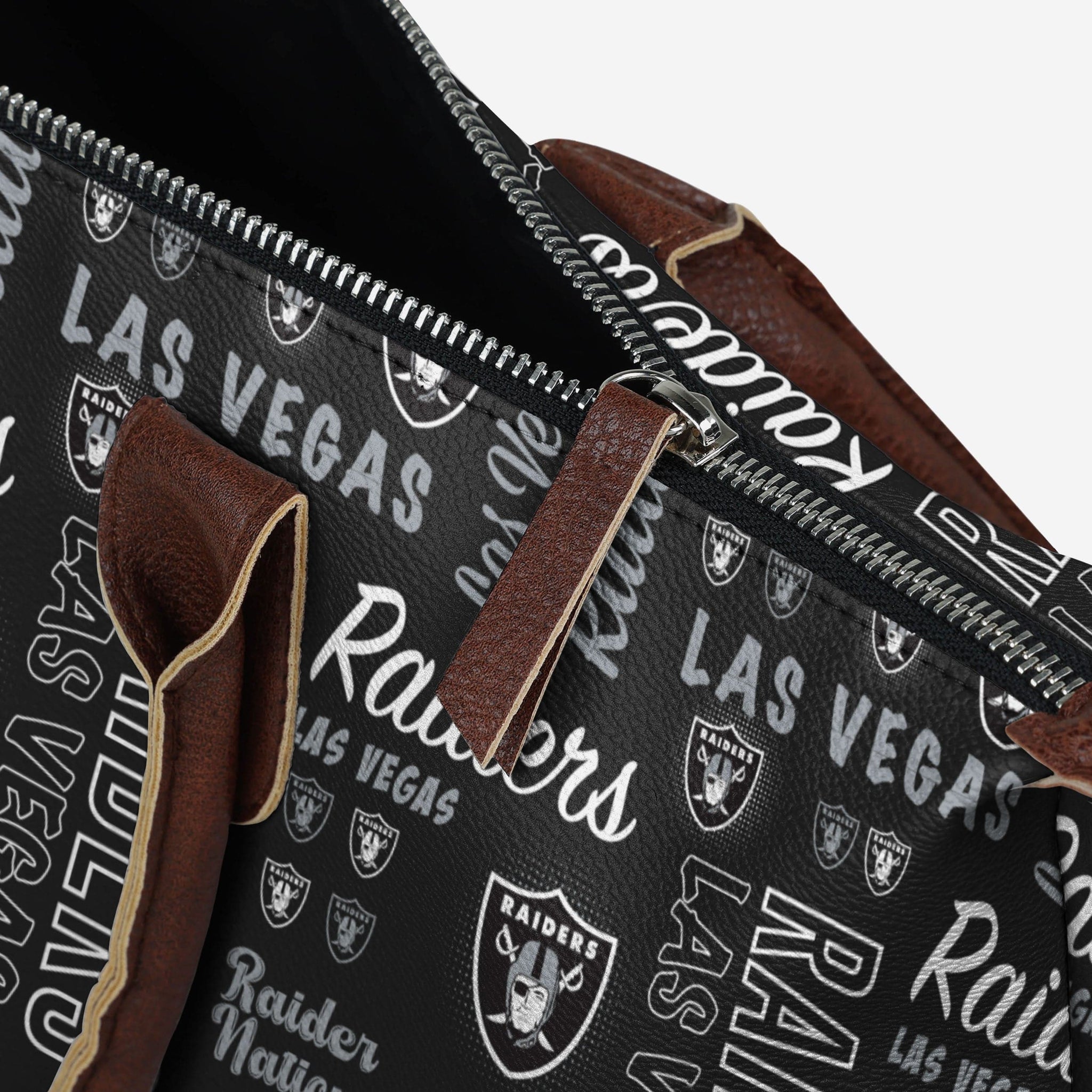 Women's Las Vegas Raiders FOCO Allover Print Tote Bag