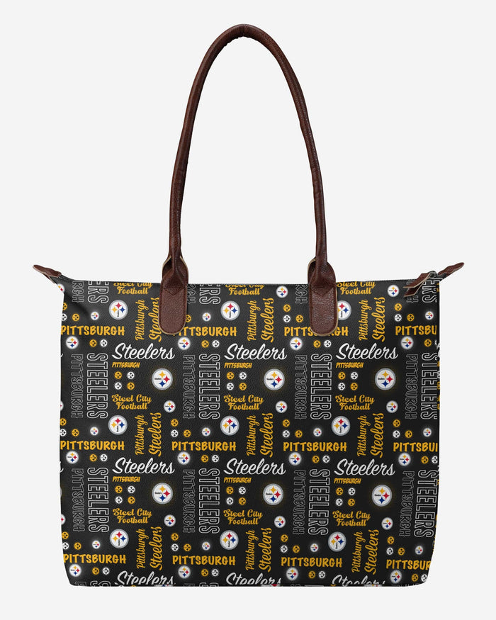 Pittsburgh Steelers Spirited Style Printed Collection Tote Bag FOCO