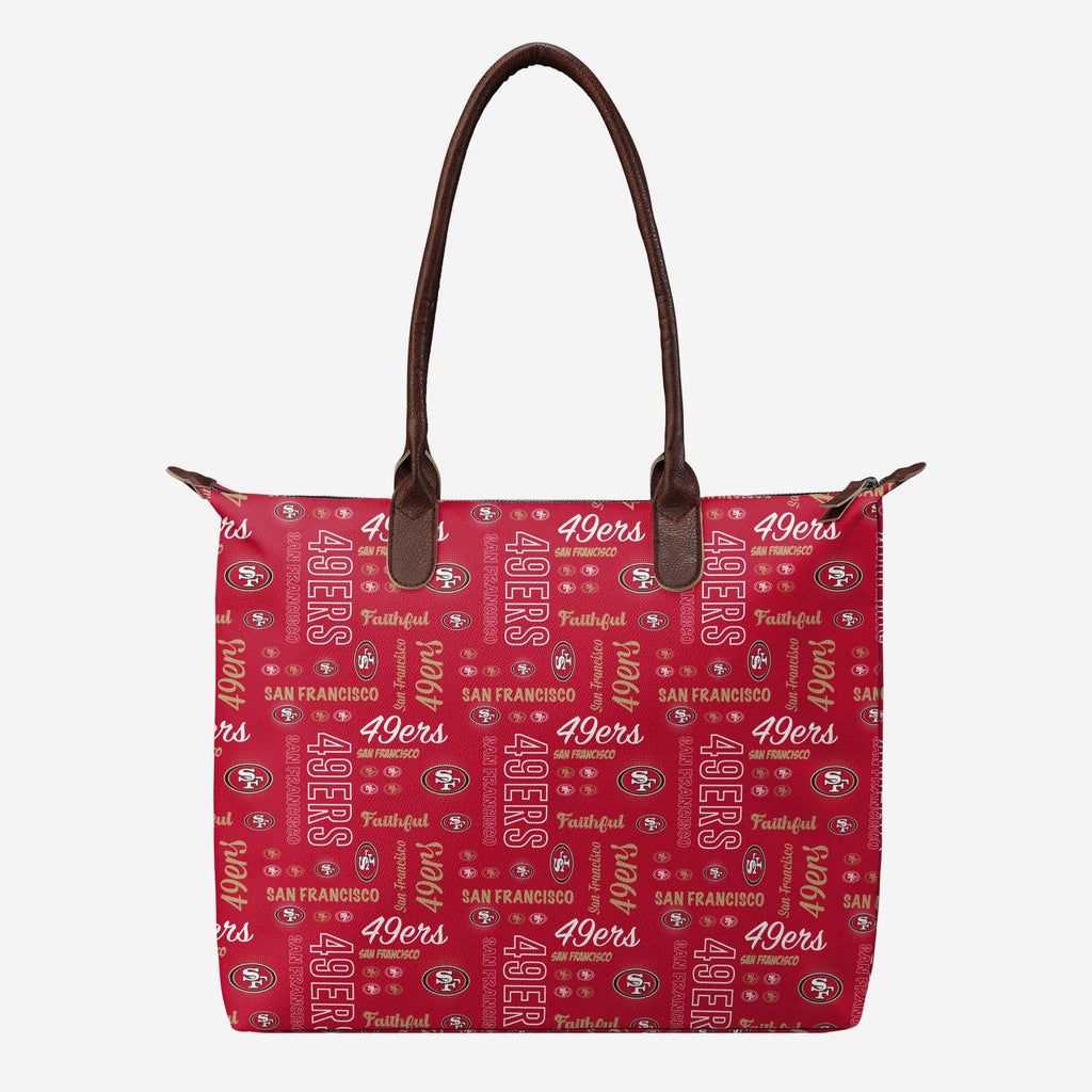 San Francisco 49ers Spirited Style Printed Collection Tote Bag FOCO - FOCO.com