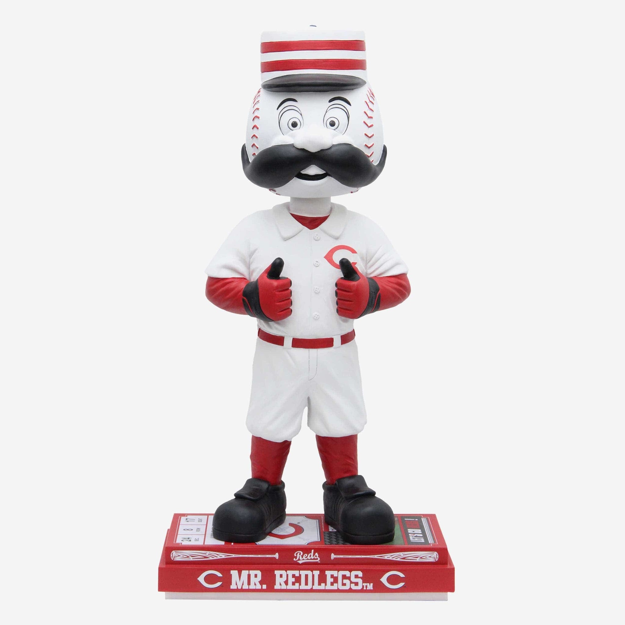 Mr Red Cincinnati Reds Memorial Day Mascot Bobblehead FOCO