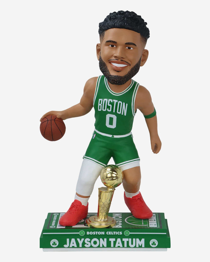 Jayson Tatum Boston Celtics 2024 NBA Champions 18 in Big Ticket Bobblehead FOCO - FOCO.com