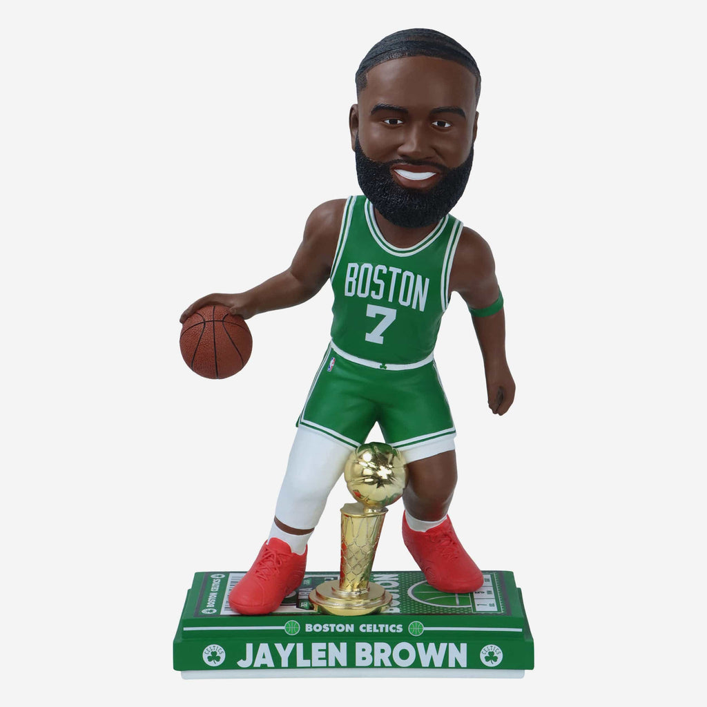 Jaylen Brown Boston Celtics 2024 NBA Champions 18 in MVP Bobblehead FOCO - FOCO.com