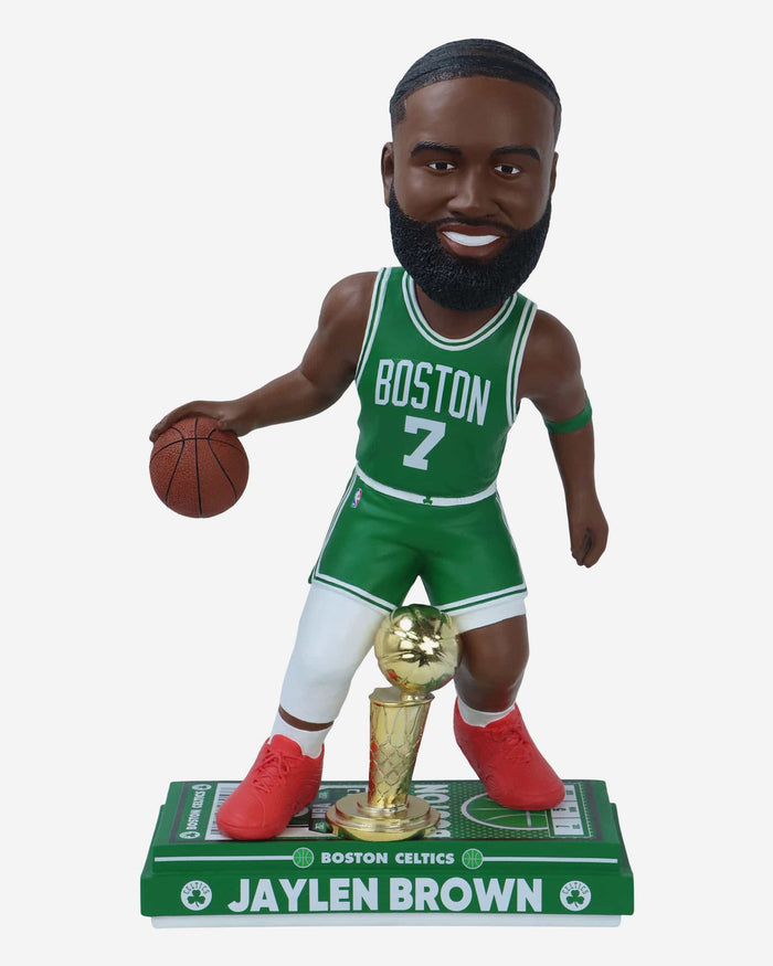 Jaylen Brown Boston Celtics 2024 NBA Champions 18 in MVP Bobblehead FOCO - FOCO.com