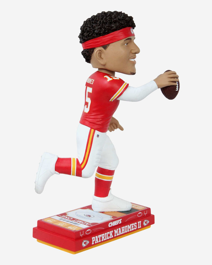 Patrick Mahomes Kansas City Chiefs Big Ticket 18 in Bobblehead FOCO - FOCO.com