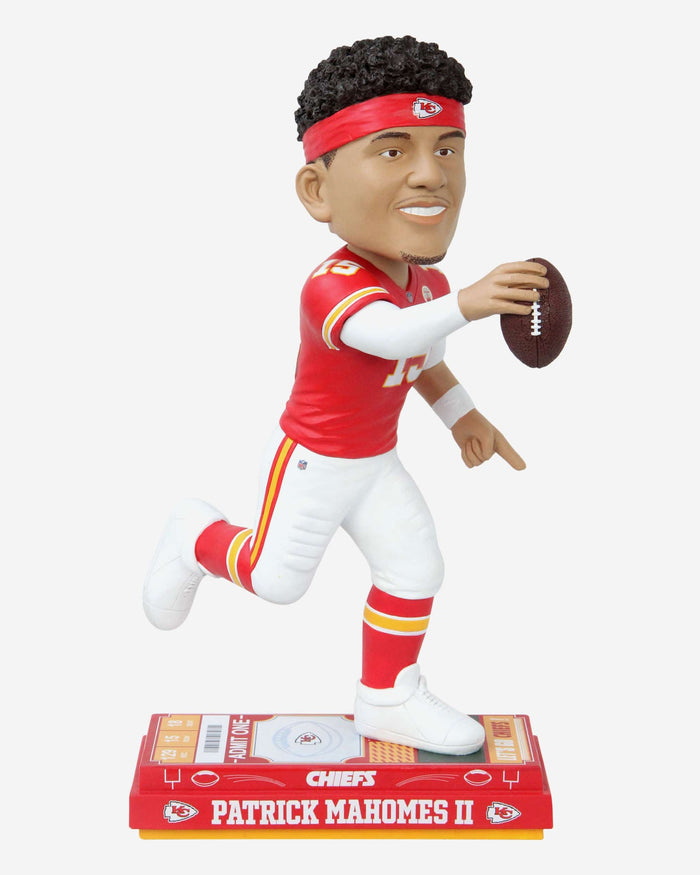 Patrick Mahomes Kansas City Chiefs Big Ticket 18 in Bobblehead FOCO - FOCO.com