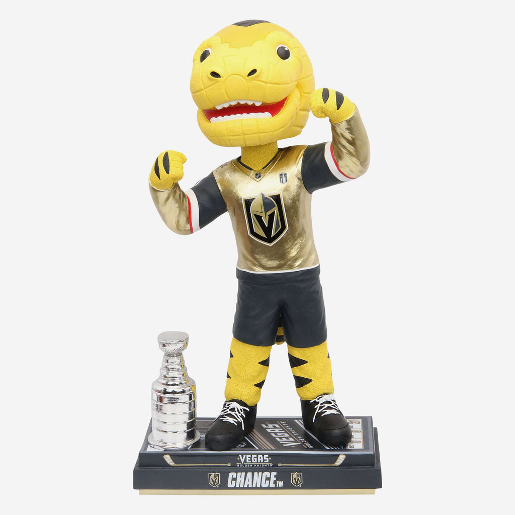 Chance Vegas Golden Knights 2023 Stanley Cup Champions 18 in Mascot Bobblehead FOCO - FOCO.com