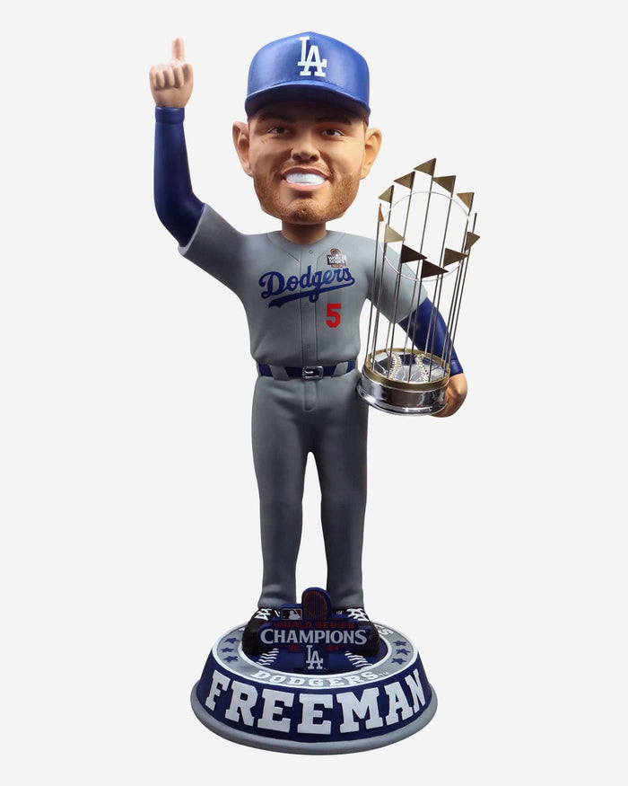 Freddie Freeman Los Angeles Dodgers 2024 World Series Champions 3 Ft Player Bobblehead FOCO - FOCO.com