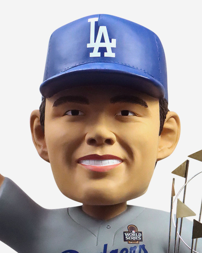 Yoshinobu Yamamoto Los Angeles Dodgers 2024 World Series Champions 3 Ft Player Bobblehead FOCO - FOCO.com