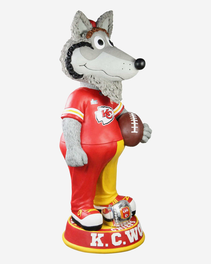 KC Wolf Kansas City Chiefs Super Bowl LVII Champions 3 Ft Mascot Bobblehead FOCO - FOCO.com