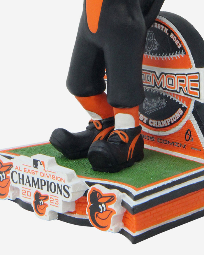 The Oriole Bird Baltimore Orioles 2023 American League East Champions Mascot Bobblehead FOCO - FOCO.com