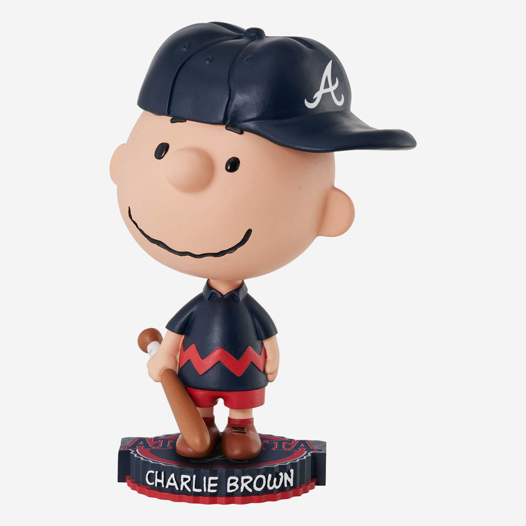 Atlanta Braves Charlie Brown Peanuts Bighead Bobblehead FOCO