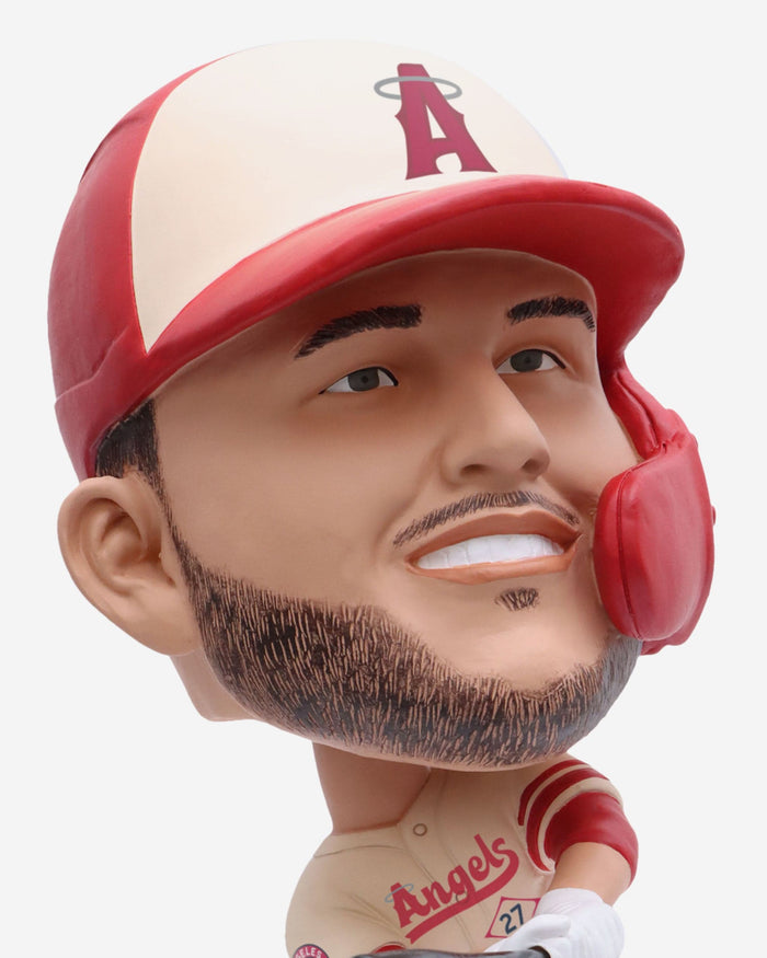 Mike Trout Los Angeles Angels 2023 City Connect Field Stripe Bighead Bobblehead Officially Licensed by MLB