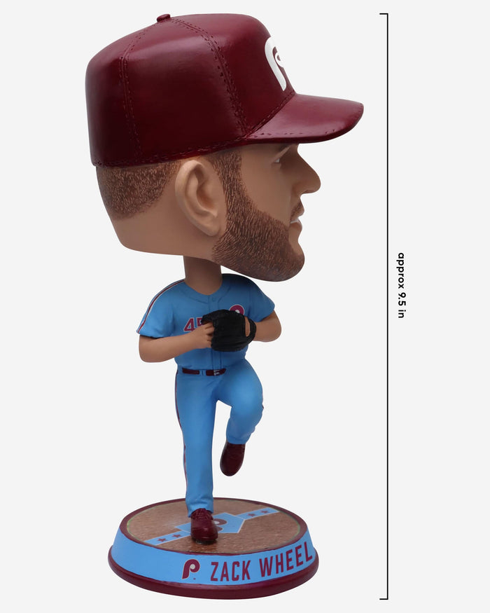 Zack Wheeler Philadelphia Phillies Powder Blue Uniform Field Stripe Bighead Bobblehead FOCO - FOCO.com