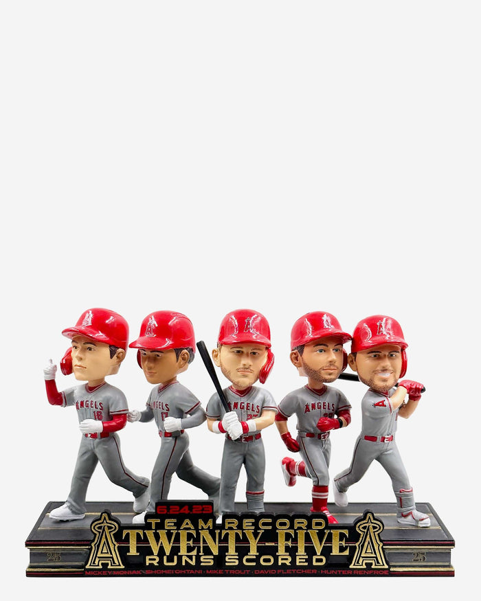 Los Angeles Angels 25-Run Game Mini Bobblehead Scene FOCO - FOCO.com