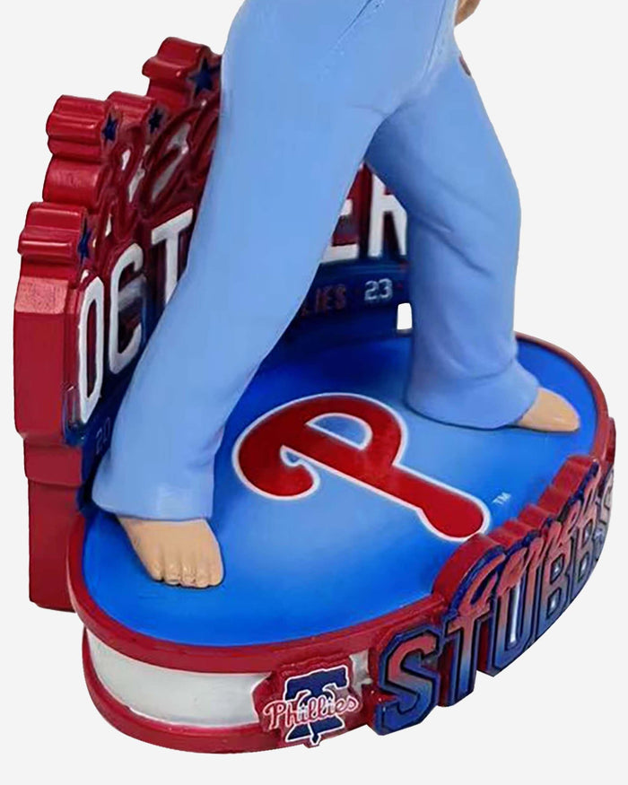 Garrett Stubbs Philadelphia Phillies Powder Blue Bib Overalls 2023 Postseason Clinch Celebration Bobblehead FOCO - FOCO.com