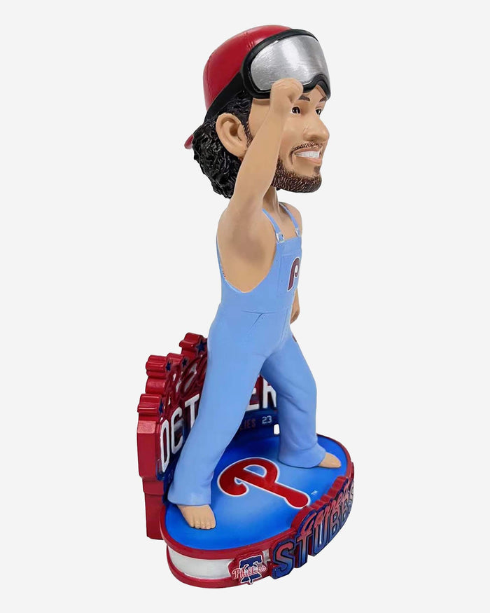 Garrett Stubbs Philadelphia Phillies Powder Blue Bib Overalls 2023 Postseason Clinch Celebration Bobblehead FOCO - FOCO.com