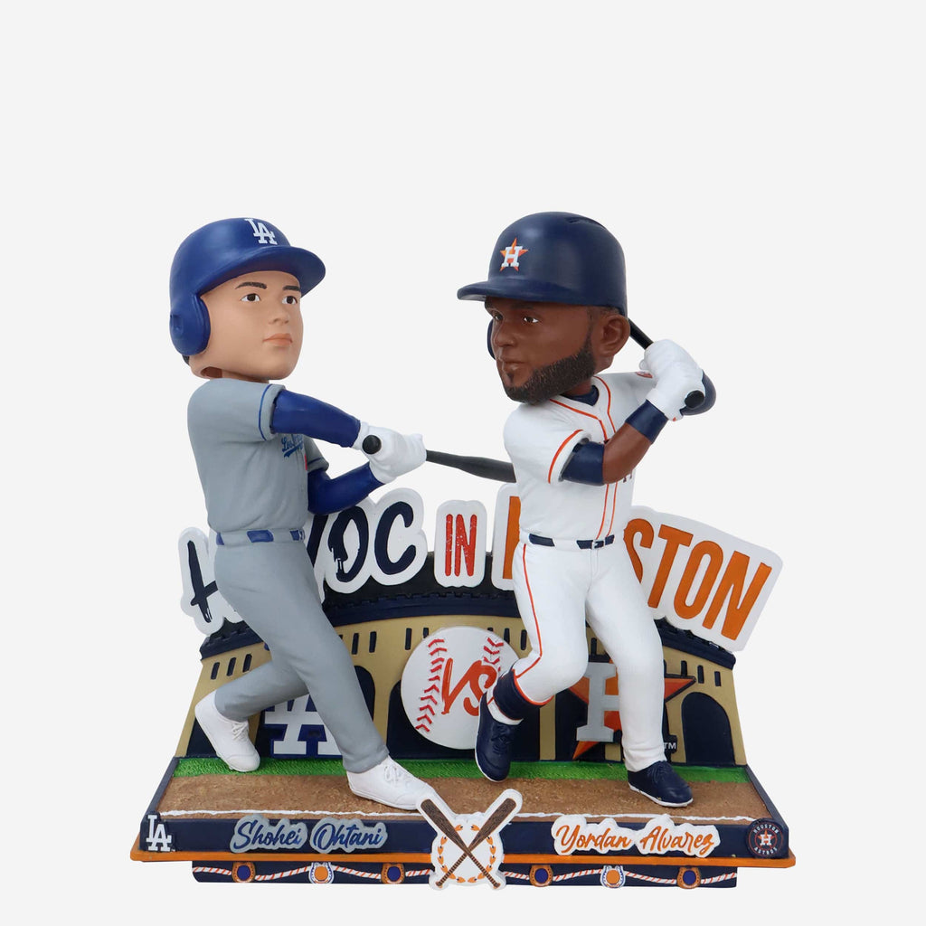 Yordan Alvarez & Shohei Ohtani Houston Astros & Los Angeles Dodgers Havoc in Houston Dual Bobblehead FOCO - FOCO.com