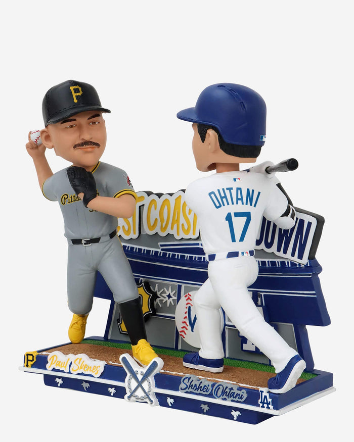 Paul Skenes & Shohei Ohtani Pittsburgh Pirates & Los Angeles Dodgers West Coast Sho Down Bobblehead FOCO - FOCO.com