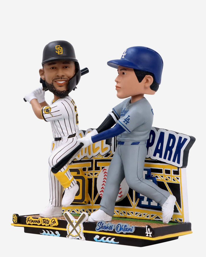 Fernando Tatis Jr & Shohei Ohtani San Diego Padres & Los Angeles Dodgers Pummel in the Park Dual Bobblehead FOCO - FOCO.com