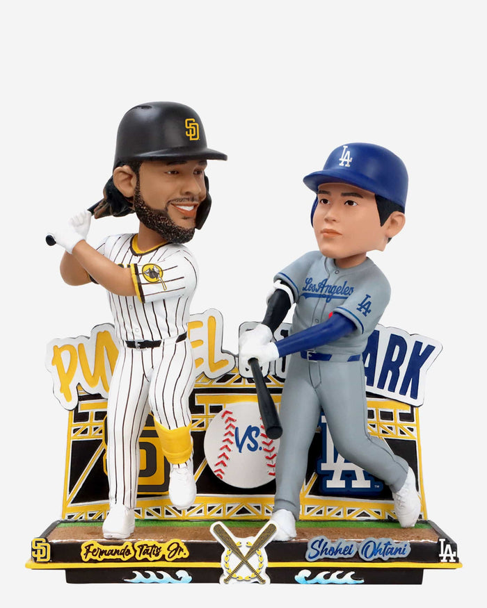 Fernando Tatis Jr & Shohei Ohtani San Diego Padres & Los Angeles Dodgers Pummel in the Park Dual Bobblehead FOCO - FOCO.com